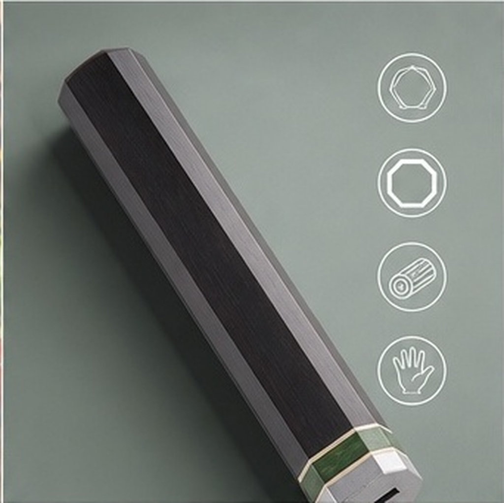 Japanese Knife - Japon Sekizgen Abanoz Ağacı Bıçak Sapı,