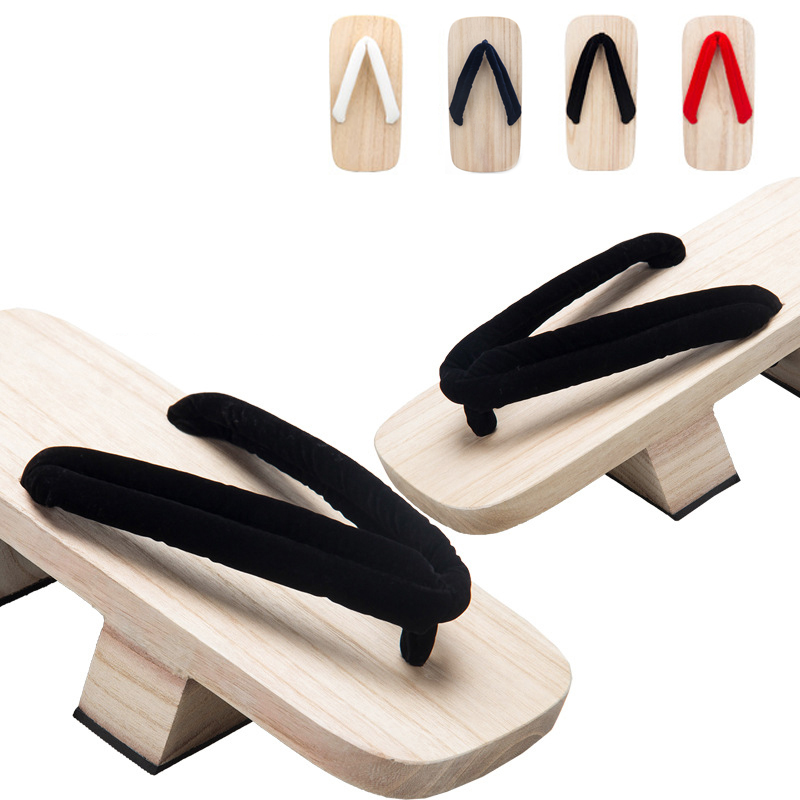 Geta Wooden Sandal - Japon Tarzı Ahşap Takunya Rahat Flip