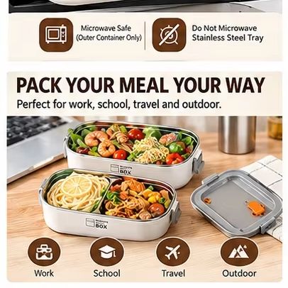 Çift Katmanlı 304 Paslanmaz Çe - Bento Box incelemesi ve fiyatı