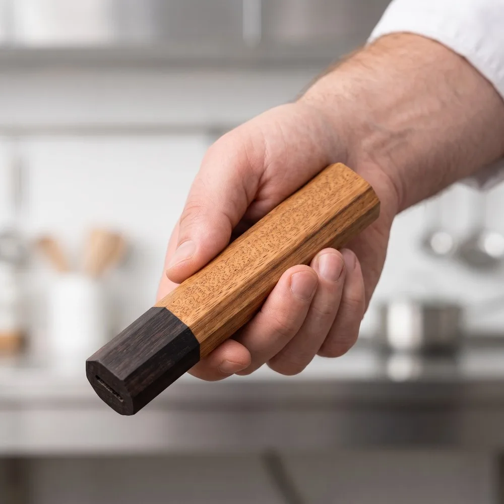 Masif Ahşap Sekizgen Sap Boş P - Japanese Knife incelemesi ve fiyatı