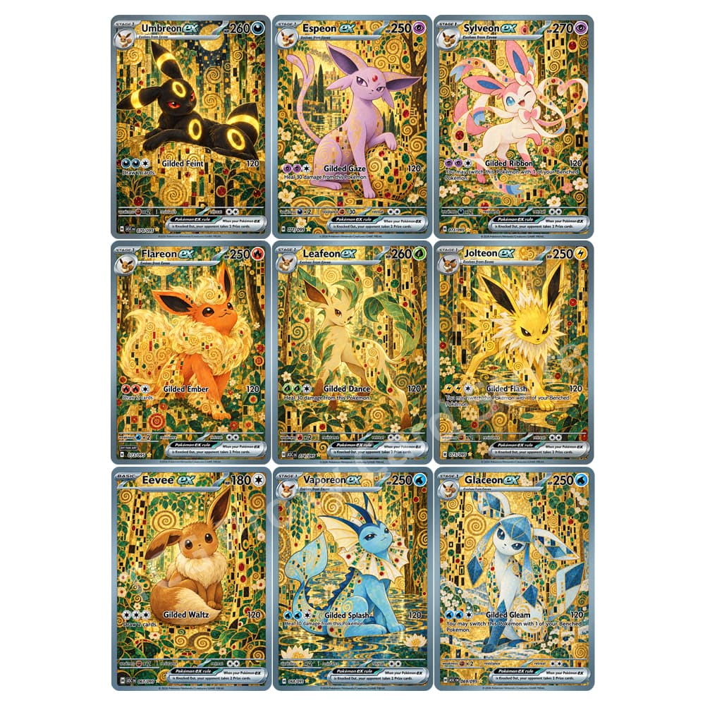 9 Adet/Set Eeveelution Altın S - Japanese Fan incelemesi ve fiyatı